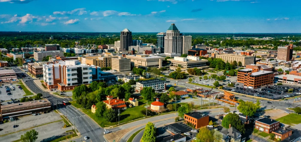 Skyline of Greensboro, North Carolina